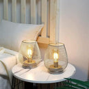 JHY DESIGN Set of 2 Metal Cage LED Lantern Battery Powered Cordless Accent Light with LED Great for Weddings Parties Patio Events for Indoors Outdoors(Silver) by GreenHaven Gardens