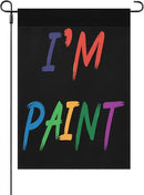 I like To Fingers Paint I'm Paint For Couple Valentines Garden Flags 12x18 Double Sided Funny Banner for All Season by GreenHaven Gardens