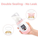 Portable Cordless Baby Bottle Warmer for Travel, Rechargeable with 8 Adapters & 1 Milk Powder Container, Safe Material, Fast Heating, Compatible with Major Brands,Pink by TinyTreasures Baby Boutique