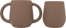 | Teenie Tiny™ Silicone Developmental Baby-Led Weaning Drinking Cups (2 pack) (Warm Taupe) by TinyTreasures Baby Boutique