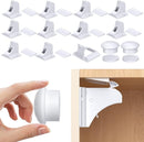 Child Safety Magnetic Cabinet Locks, AOSITE 10 Pack+2 Keys Baby Proofing Magnetic Drawer Locks for Kitchen with Adhesive No Drilling or Screws Fixed, Baby Safety Cabinet Locks by TinyTreasures Baby Boutique