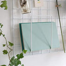 FRIADE Wall Grid Panel Hanging Basket with Hooks,Bookshelf,Display Shelf,Wall Organizer and Storage Shelf for Home Supplies,1 Set of 3 (White) by CozyNest Decor