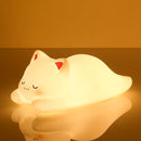 LOVERUIS Cute Night Light for Kids Cat Night-Light Baby Girl Squishy NightLight 1/3 Hour Timer Kitty Light Dimmable Nursery Lamp Colorful Nightlight Gift for Kid Toddler Kawaii Bedroom (Mimi) by TinyTreasures Baby Boutique