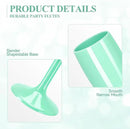 XUWAIDSGN Acrylic Champagne Flutes Toasting Glasses Unbreakable Mimosa Bar Reusable Wine Glasses Vintage Champagne Flutes Stemmed Drinking Cups 5.4 OZ for Christmas Birthday (24, Mint Green) by CozyNest Decor