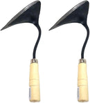 SERENITA Lawn Grass Edger Hoe Garden Tool Weeding Tools for Garden. Homi Korean Plow Easy Digger with Blade. Less Effort Easy Farming Tool 2pcs by GreenHaven Gardens