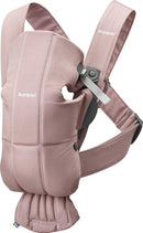 BabyBjörn Baby Carrier Mini, Cotton, Dusty Pink Newborn Carrier (7-25 lbs), Ergonomic, Easy-to-Use by TinyTreasures Baby Boutique