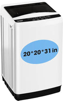 1.0 Cu.ft Portable Washing Machine for Home & Apartment, Full-Automatic Clothes Washer with 6 Water Level & 10 Wash Cycles, Drain Hose Included, White