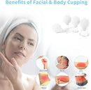 Meifuly Facial Cupping Set, 4 PCS Silicone Vacuum Suction Face Massage Cups, Skin Tightening Kit for Eyes, Face and Body (White) by CozyNest Decor