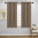 Easy-Going Blackout Curtains for Bedroom, Solid Thermal Insulated Grommet and Noise Reduction Window Drapes, Room Darkening Curtains for Living Room, 2 Panels (42x54 in, Camel) by CozyNest Decor
