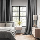 MIULEE Back Tab Grey Blackout Curtains 84 Inch Length 2 Panels Set for Living Room Bedroom Privacy, Rod Pocket/Pinch Pleated Thermal Insulated Room Darkening Light Blocking Curtains 84 Inches Long by TinyTreasures Baby Boutique