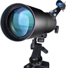 Telescopes for Adults Astronomy, 80mm Aperture 600mm Refractor Telescope for Kids & Beginners, Compact and Portable Travel Telescopio with Backpack by TinyTreasures Baby Boutique