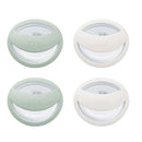 NUK Perfect Match Silicone Pacifier, 4 Pack, for Ages 0-6m, Green & White by TinyTreasures Baby Boutique