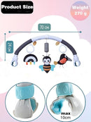 Pau1Hami1ton Baby Stroller Arch Toys, Car Seat Toys,Bouncer Toy Bar/Mobile for Bassinet,Adjustable Baby Hanging Toys Fit for Crib Bed,Stroller,Car Seat.S-19(Black Bee) by TinyTreasures Baby Boutique