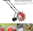 Garden Seeder, Manual Seeder Hand Seed Spreader Handheld Seeding Machine with 10 Seeding Nozzles, Hand-Push Roller Seed and Fertilizer Applicator for Planting Corn Soybean Peanut by GreenHaven Gardens