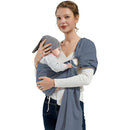Baby Wrap Ring Sling 7-35 lbs, Baby Sling Carrier for Newborn, Toddler, Infant Holder, Lightweight Baby Carrier Wraps, Blue by TinyTreasures Baby Boutique