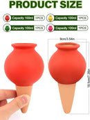 4Pcs Plant Watering Globes, Kalolary Hedgehog Shape Self Watering Spikes Terracotta Drip Water Stakes Irrigation Watering Bulbs for Pot, Indoor, Outdoor, Vacation (Bottle) by GreenHaven Gardens