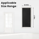 Adhesive Blackout Curtains- Self Stick Shades Window Blinds Curtains No Rod Needed Easy to Hang Curtains, Use for Bedroom, Living Room, Dining Room, Kitchen, Home Office, 35"W X 79"L, Black, 1 Panel by TinyTreasures Baby Boutique