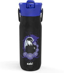 Zak Designs Harmony Wednesday Water Bottle for Travel or At Home, 20oz Recycled Stainless Steel is Leak-Proof When Closed and Vacuum Insulated with Straw Lid and Carry Handle (Wednesday Addams) by TinyTreasures Baby Boutique