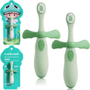 Kids Toothbrushes 2 Pack,Soft Bristle Toothbrushes for Baby 1-3 Years Old Cute Dinosaur Toothbrush for Toddlers Baby's First Training Toothbrush Anti-Strike Throat Not Easy to Shed Bristles by TinyTreasures Baby Boutique