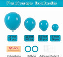 130pcs Peacock Blue Balloons Different Sizes 18" 12" 10" 5" Teal Blue Latex Balloon Garland Arch Kit for Birthday Baby Shower Graduation Wedding Gender Reveal Anniversary Party Decorations by CozyNest Decor
