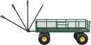 900 LBS Garden Dump Cart with Removable Sidewalls, Heavy Duty Steel Dump Wagon with 180° Swivel Handle & 10-inch Tires, Yard Cart Utility Wheelbarrow for Backyard Farm by GreenHaven Gardens