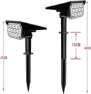 T-SUNUS 20 LED Solar Spotlights, IP65 Waterproof 2-in-1 Outdoor Solar Landscape Light for Yard Garden Driveway Porch Walkway Pool Patio 2 Pack Cold White by GreenHaven Gardens