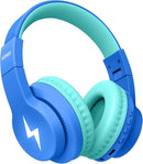 seenda Kids Headphones Wireless, Bluetooth Headphones for Kid with 85/94dB Volume Limit, 45H Play Time, 3 Light Modes, Built-in Mic Headset for Toddler Boy Girl Travel School iPhone iPad Tablet by TinyTreasures Baby Boutique