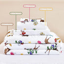 PERFEMET Kids Comforter Sets Twin 4 Pieces Cartoon Woodland Animal Print Bedding for Boys Girls Soft Reversible Bear Deer Forest Theme Children Bedroom Set with Sheets for All Season Use by TinyTreasures Baby Boutique