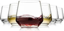 Stemless Wine Glasses Set of 6, 13.5oz Red White Wine Glasses for Daily Use, Hosting, Home Bar, Evening Party, Birthdays, Housewarming Gift, Clear by CozyNest Decor