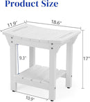 Waterproof Shower Bench, Poly Lumber Shower Stool for Shaving Legs, Shower Chair Seat with Storage Shelf and Handles, Bathroom Bench for Inside Shower, Non-Slip by TinyTreasures Baby Boutique