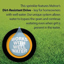 Melnor 65167AMZ XT Turbo Oscillating Sprinkler, 4,500 sq. ft., Quick Connect Bundle, 3-Way Adjustable, Black, Yellow by GreenHaven Gardens