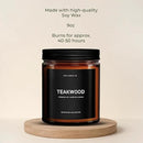 1OAK Scented Candles for Men - Teakwood & Masculine - Soy Wax, Long Burning Premium by CozyNest Decor