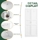 Letaya White Storage Cabinet with Adjustable Shelves-Metal Home Kitchen Pantry Cabinets with Doors,Organization Locker for Cupboard/Bedroom/Dining/Living/Bathroom/Office/Garage Room by CozyNest Decor