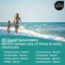 All Good Baby & Kids Mineral Sunscreen Butter Stick for Face, Nose, Ears - UVA/UVB Broad Spectrum SPF 50, Coral Reef Friendly, Water Resistant, Zinc Oxide, Coconut Oil, Vitamin E (2.75 oz)(3-Pack) by TinyTreasures Baby Boutique