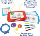 Spirograph Jr. — Jumbo Sized Gears Classic Retro Toy For Spiral Drawing Art Design Toy Kit for Smaller Hands — For Kids Ages 3 and Up by TinyTreasures Baby Boutique