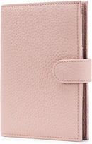 RFID Passport Holder Travel Wallet for Women, Leather Passport Cover Wallet with Card Holders SIM Slots,Zippered Coins Pocket and Cash Slot Slim Compact Travel Wallet (Pink) by TinyTreasures Baby Boutique