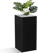 Metal Planter Box, Planter Boxes Outdoor Heavy Duty Metal Garden Planter Spliced Flower Pot with Partitions, All-Weather Use with Drainage Holes for Patio/Porch-30 x 14" x 14" by CozyNest Decor