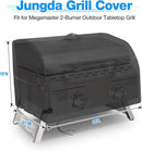Portable Grill Cover for Megamaster 2-Burner Propane Outdoor Tabletop Grill,Waterproof Small Table Top BBQ Grill Cover,Heavy Duty 600D Outdoor Tabletop Grill Cover by GreenHaven Gardens
