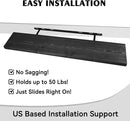 BGMG Wood Floating Shelves 36 inch Long,Wide Rustic Wooden Wall Shelves for Bathroom Living Room Bedroom Kitchen Farmhouse Set of 2-36x6.7x1.25 inch-Black by CozyNest Decor