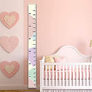 Growth Chart Wall Hanging, Portable Kids Wall Ruler Removable Height Measure Chart for Boys Girls Growth Ruler from Baby to Adult for Child's Room Decoration 79''7.9'' (Pink) by TinyTreasures Baby Boutique