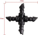 Mtsooning 50PCS Irrigation Cross Connectors for 4/7mm Hose,Barbed Tubing Fittings Kit 4-Way Coupling for Drip Sprinkler Garden Lawn Systems Systems by GreenHaven Gardens