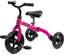 Ancaixin 3 in 1 Toddler Tricycles for 2-5 Years Old Girls and Boys with Adjustable Seat Detachable Pedal and Bell | Foldable Baby Balance Bike Riding Toys | Kids Birthday Christmas New Year Gift Pink by TinyTreasures Baby Boutique