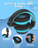 seenda Kids Bluetooth Headphones Boys, Kids Wireless Headphones with 85/94dB Volume Limited, 45H Playtime, 3 Lighting Modes, Built-in Mic, Over Ear Headset with Aux Cord for iPad/Tablet/Travel/School by TinyTreasures Baby Boutique