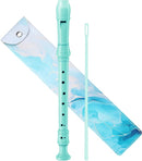 Recorder Instrument for Beginner Kids Adults,8-Hole Soprano Descant Recorder Music Flute with Cleaning Rod & Leather Case For School Student by TinyTreasures Baby Boutique