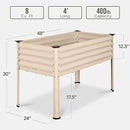 Best Choice Products 48x24x30in Galvanized Raised Garden Bed, Metal Elevated Planter Box, Vegetable Garden for Backyard, Patio, Balcony - Beige by GreenHaven Gardens