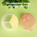 Accmor Baby Formula Dispenser On The Go, Formula Container to Go, Non-Spill Rotating Three-Compartment Formula Dispenser and Snack Storage Container for Infant Toddler Traveling by TinyTreasures Baby Boutique
