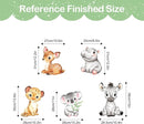 Tanlaby Jungle Animals Wall Stickers Cartoon Woodland Animal Wall Decals Zebra Forest Peel and Stick Art Sticker for Baby Nursery Kids Bedroom Playroom Daycare Classroom Decor by TinyTreasures Baby Boutique