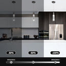 OKELI Modern Pendant Lights, LED Bubble Crystal Kitchen Island Lights Fixtures, Black Mini Single Pendant Lighting for Kitchen Island Bar,6W,6000K, ETL,3Pack by CozyNest Decor