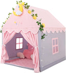 Wilwolfer Kid Tent with Mat, Star Lights - Kids Play Tents for Toddlers Kids Tents Indoor Playhouse - Princess Tent for Girls Toy House Gift (Gray with Cloth) by TinyTreasures Baby Boutique