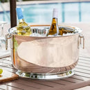 Sol Living Insulated Beverage Tub Large Ice Bucket with Handles Double Wall Stainless Steel Ice Bucket and Cooler for Wine, Drinks, Bar, Party, and Gift Beverage Cooler for Indoor and Outdoor Parties by CozyNest Decor